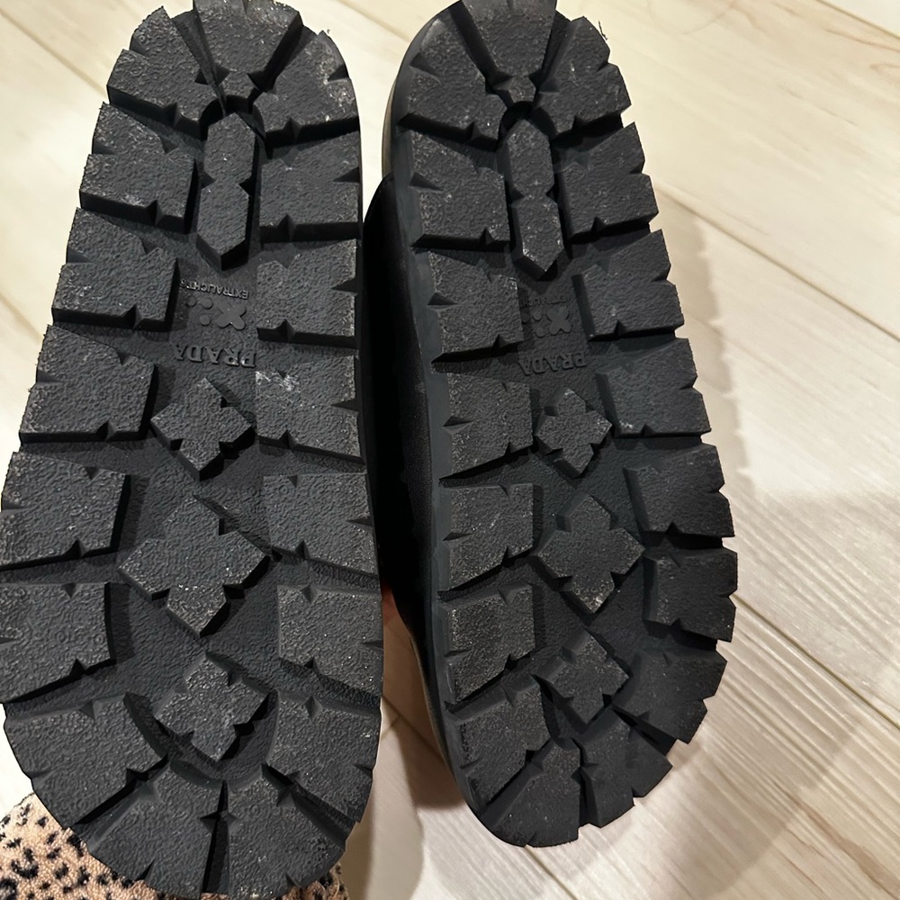 Prada Black Leather Slip-On Loafers - Picture 6 of 6